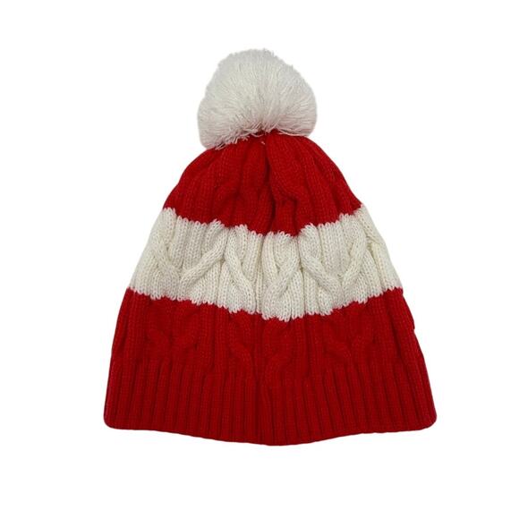 Coca-Cola Red White Knit Pom Beanie Winter Hat One Size - Picture 4 of 7